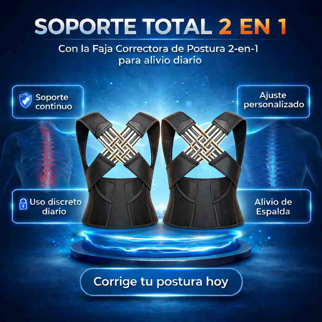 2 Fajas corrector de postura 2 en 1