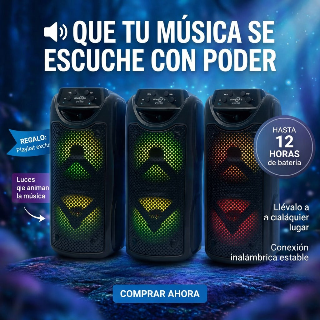 3 parlante Bluetooth